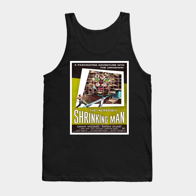 Vintage Sci-Fi Movie Poster The Incredible Shrinking Man Tank Top by xposedbydesign